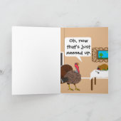 Türkisches Abendessen Feiertagskarte (Innenseite)