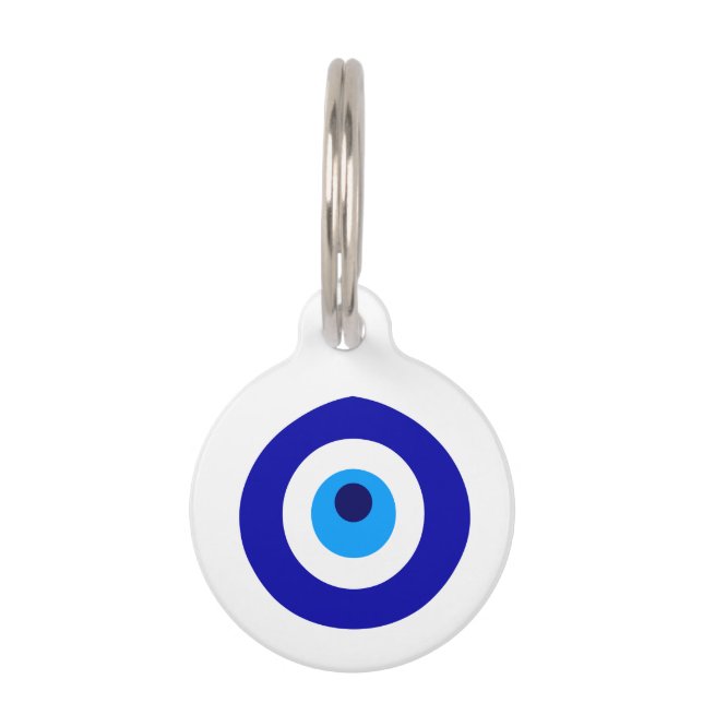 Türkisches Amulett namens Nazar Haustiermarke (Vorderseite)