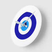 Türkisches Amulett namens Nazar Runde Wanduhr (Winkel)