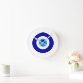 Türkisches Amulett namens Nazar Runde Wanduhr (Zuhause)