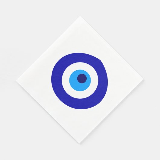 Türkisches Amulett namens Nazar Serviette (Ecke)