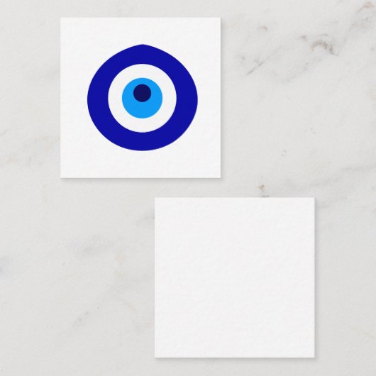 Türkisches Amulett nannte Nazar Empfehlungskarte (Vorne/Hinten)