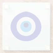 Türkisches Amulett nannte Nazar Glasuntersetzer (Rückseite)