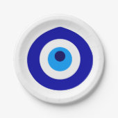 Türkisches Amulett nannte Nazar Pappteller (Vorderseite)