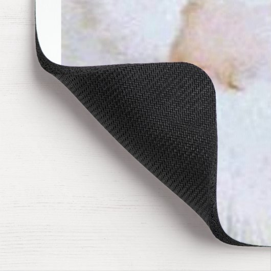 Türkisches Angora 2 verschiedene Augenfarben Mousepad (Ecke)