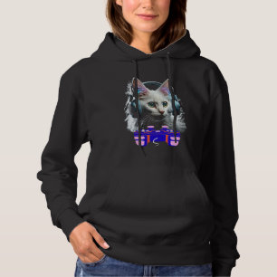 Türkisches Angora Cat Player Tiervideospiel Hoodie