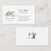 Türkisches Aquarellgold Visitenkarte (Vorne/Hinten)