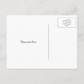 Türkisches Aquarellherz Save the Date Postkarten (Rückseite)