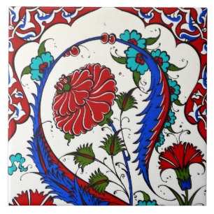 türkisches Blumendesign Fliese