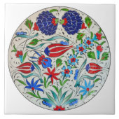 Türkisches Blumendesign Fliese (Vorderseite)