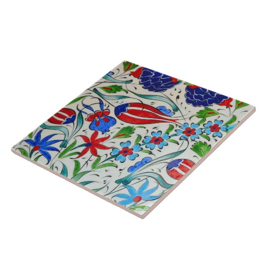 Türkisches Blumendesign Fliese (Seite)