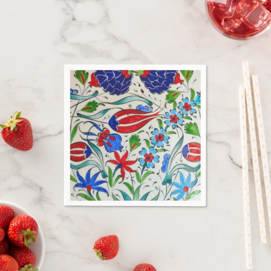 Türkisches Blumendesign Serviette (Beispiel)