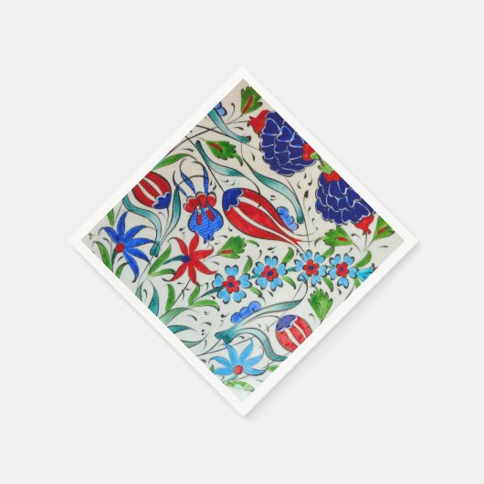 Türkisches Blumendesign Serviette (Ecke)