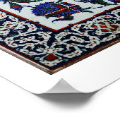 Türkisches Blumengestein Poster (Ecke)