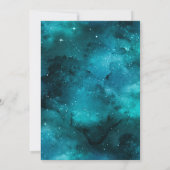 Türkisches Blumenkleid Butterfly Gold Quinceanera Einladung (Rückseite)