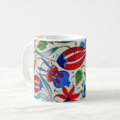Türkisches Blumenmuster Kaffeetasse (Vorderseite Links)