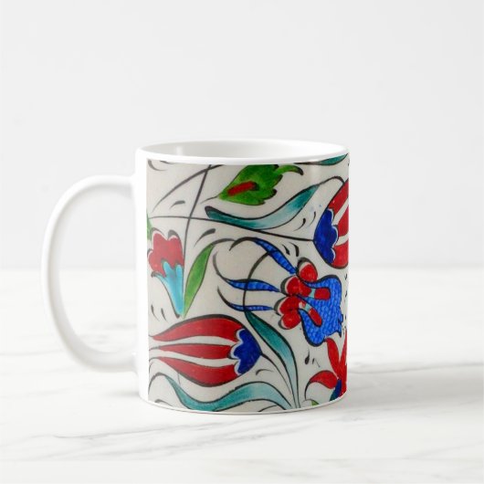 Türkisches Blumenmuster Kaffeetasse (Links)