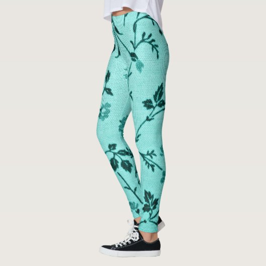 Türkisches Blumenmuster Leggings (Links)