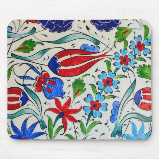 Türkisches Blumenmuster Mousepad (Vorne)