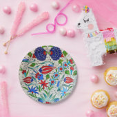 Türkisches Blumenmuster Pappteller (Party)