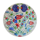 Türkisches Blumenmuster Schneidebrett (Vorderseite)
