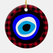 Türkisches Böses Auge Talisman, Arabischer Amulett Keramik Ornament (Hinten)