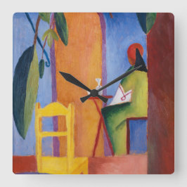 "Türkisches Café" Art-Wanduhr Quadratische Wanduhr