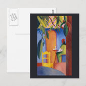 „Türkisches Café“ Kunstpostkarte Postkarte (Vorne/Hinten)