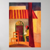 Türkisches Café mit August Macke Poster (Vorne)
