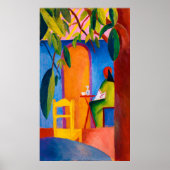 Türkisches Café von August Macke (1914) Poster (Vorne)