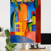 Türkisches Café von August Macke (1914) Poster (Heimbüro)