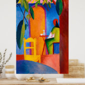 Türkisches Café von August Macke (1914) Poster (Küche)