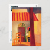 Türkisches Café von August Macke (1914) Postkarte (Vorne/Hinten)