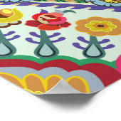 Türkisches Dekorationsmuster, nahtlos. Vintager Is Poster (Ecke)