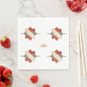 Türkisches Design elegantes Eid Mubarak Serviette (Beispiel)