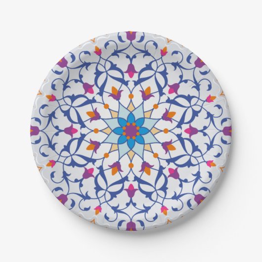 Türkisches Design Pappteller (Vorderseite)