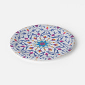 Türkisches Design Pappteller (Schrägansicht)