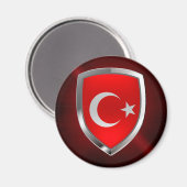 Türkisches Emblem Magnet (Vorderseite/Rückseite)