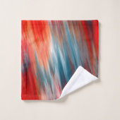 Türkisches Feuer und Rot Badhandtuch Set (Waschlappen)