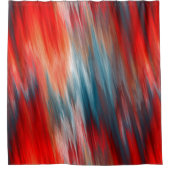 Türkisches Feuer und Rot Duschvorhang (Vorderseite)