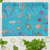 Türkisches Fischmuster Handtuch (Gefaltet)