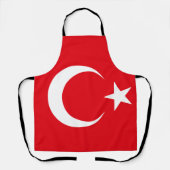 Türkisches Flag auf der Schürze von Mehrdruck (Vorderseite)
