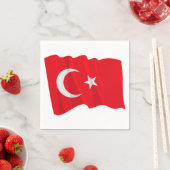 Türkisches Flaggenpapier Napkins Serviette (Beispiel)
