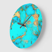 Türkisches Foto Acrylic Wall Clock Große Wanduhr (Winkel)