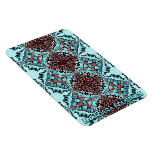 Türkisches Fraktal Star Blast Magnet (Rechte Seite)