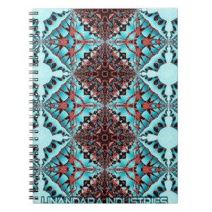 Türkisches Fraktal Star Blast Notizblock