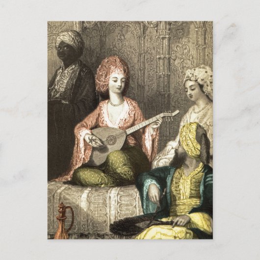 Türkisches Harem 1 Postkarte (Vorderseite)