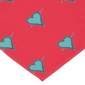 Türkisches Herz und Arsch Kurzer Tischläufer (Ecke)