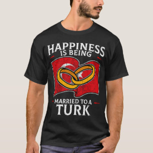 Türkisches Hochzeitturkheritage Roots Türkei Flagg T-Shirt