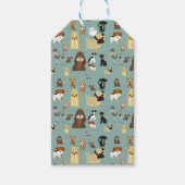 Türkisches Hundemuster Geschenkanhänger (Vorderseite)